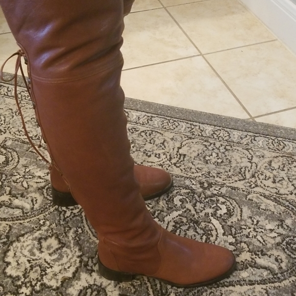 DKNY Leather Over the Knee Boots 9.5 - Picture 3 of 6